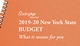 2019-20 LeadingAge NY Budget Overview
