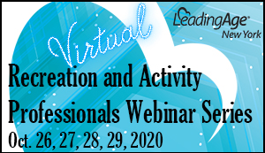 Recreation & Activity Professionals Virtual Conference Webinar Series ...